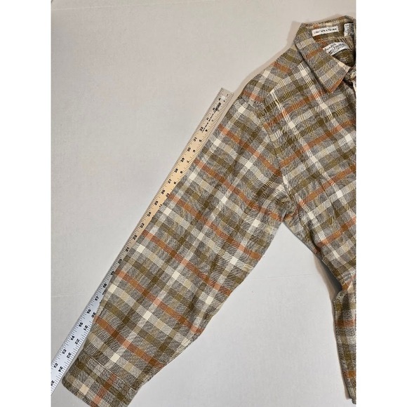 Vintage Sears Roebuck Plaid Flannel Shirt Mens XL Long Sleeve Button Up - Picture 6 of 6